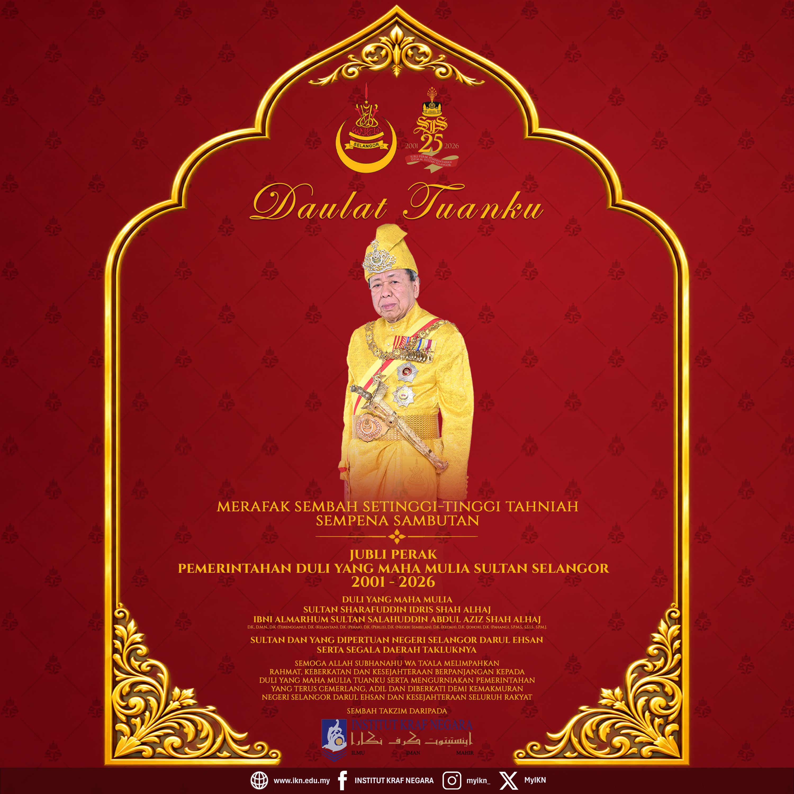 Banner Mobile Jubli Perak DYMM Selangor 2026